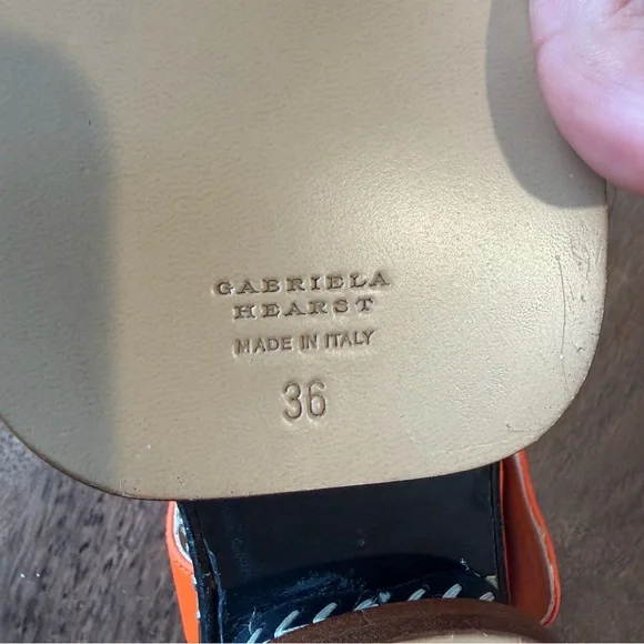 Gabriela Hearst "Mika” Embroidered Leather Platform Sandals (NWT) - Picture 6 of 9